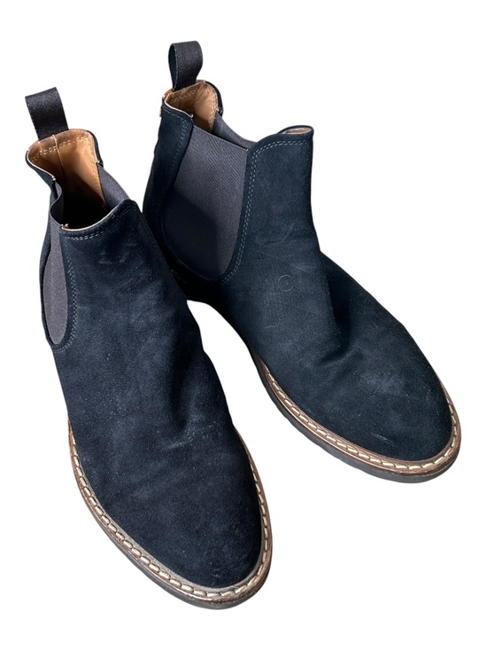 Good Man Brand Black Suede Chelsea Boots Made in Italy Size 8 main image 9